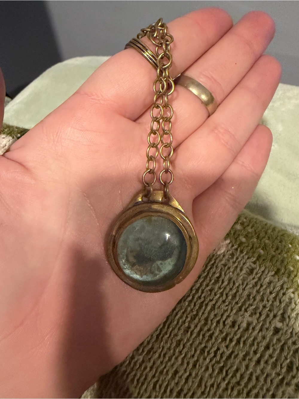 Rafael Canada  Gold-Tone Vintage Round Pendant Necklace - Gold